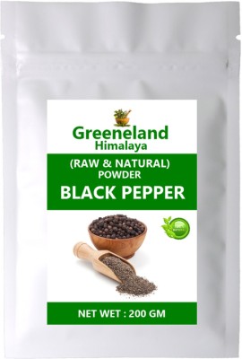 GREENELAND Natural BLACK PEPPER POWDER ( Kali Mirch Powder ) (200 GM)(200 g)