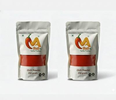 MA FOODS Premium Chilli Powder with No Artificial Colour or Preservatives Added 250gX2(2 x 250 g)