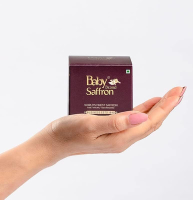 BABY BRAND SAFFRON World's Finest Kashmiri Mongra Premium Saffron/Kesar (A++Quality)(1 Gm)(1 g)