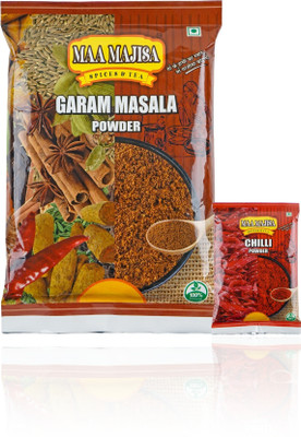 MAAMAJISA Special Rajwadi Garam Masala Powder 500gm with Spicy Red Chilli Powder 50gm Free(2 x 275 g)