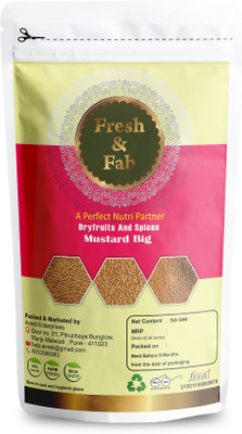 Fresh & Fab Masala Yellow Mustard- Big (Peeli Sarson) - 50 gm(50 g)