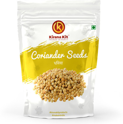 KIRANA KIT Coriander Seeds Dhaniya Sabut 400 gm(400 g)