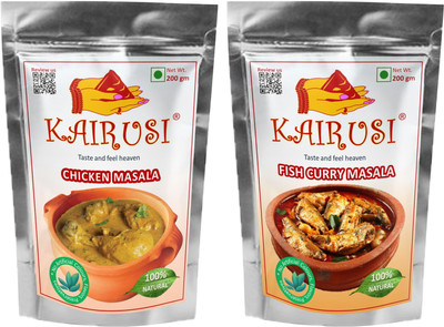 KAIRUSI Combo Pack Chicken Masala and Fish Curry Masala(2 x 200 g)