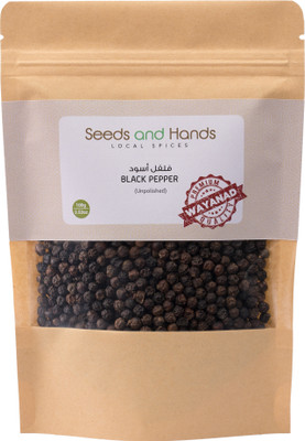 Seeds And Hands Tellicherry Special Extra Bold Black Pepper/Kali Mirch Whole(100 g)