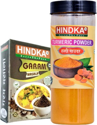 HINDKA Turmeric 200 g.m and Garam Masala 50 g.m. Powder Combo(2 x 125 g)