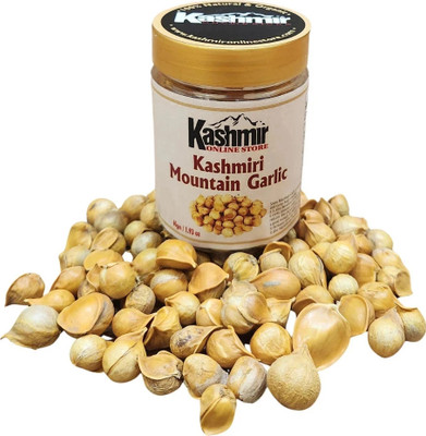 kashmir online store Naturally Organic Kashmiri Garlic Himalayas,Single Clove,Kashmiri Lahsun(60 g)