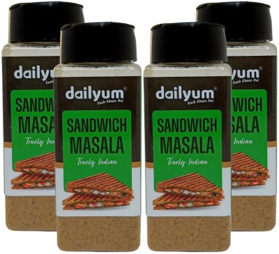 dailyum Sandwich Masala for Toast, Burger | No Onion-Garlic | Mumbai Style Taste | Pack(4 x 100 g)