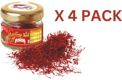 Mr.Kool ISO Certified Kashmiri Saffron(4 x 1 g)
