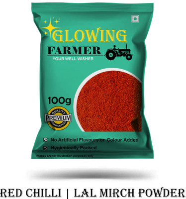 GLOWING FARMER Premium Quality Red Chilli Powder | Lal Mirchi Powder(100 g)