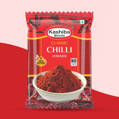 KASHIBA MASALA Classic Chilli Powder – The Perfect Spice for Bold & Fiery Flavor!(500 g)