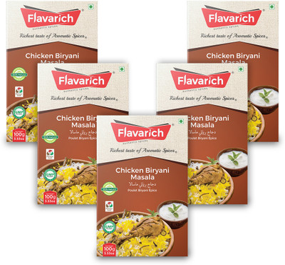 Flavarich Chicken Biryani Masala, Pack of 5, 100 Grams each(5 x 100 g)