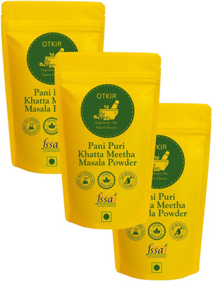 Otkir Pani Puri Khatta Meetha Masala Powder (100 Gram Pouch-Pack Of 3) No Added Colors(3 x 100 g)