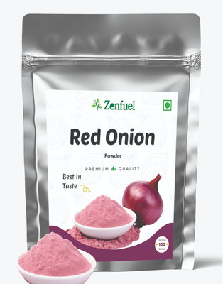 Zenfuel Red Onion Powder Pure & Natural Dehydrated Onion Powder | No Additives(100 g)