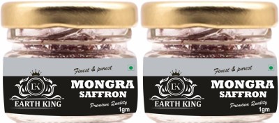 EARTH KING Natural & Finest Grade A++ Mongra Saffron Thread for Pregnant Women – 2gm(2 x 1 g)