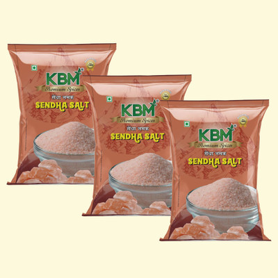 KBM Premium Sendha Namak Pouches with rich aroma and taste(3 x 200 g)