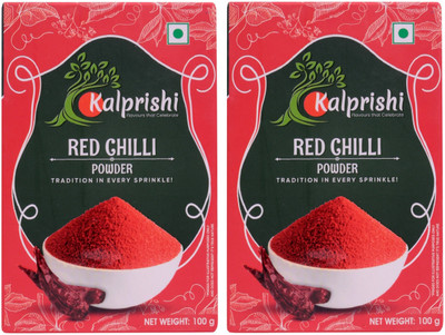 KALPRISHI Premium Red Chilli | Pure & Aromatic Mirch Powder | Pack of 2(2 x 100 g)
