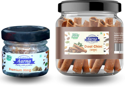 Aarna Premium Hing & Khada Garam Masala | Pure Asafoetida Powder & Whole Garam Masala(2 x 45 g)