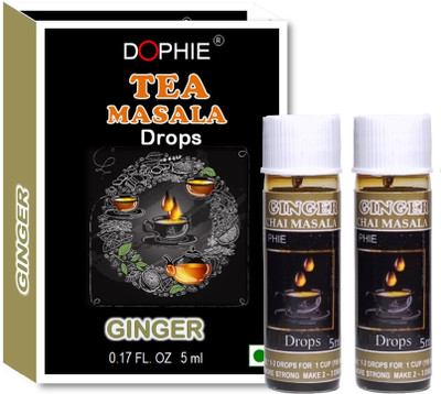 dophie Ginger masala tea |Masala chai extracts drops| chai masala (pack of 2)(2 x 5 g)