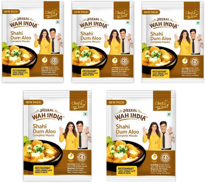 Heeral Wah India Complete Masale Shahi Dum Aloo Complete Masala | Spices with Natural Instant Ingredients(5 x 50 g)