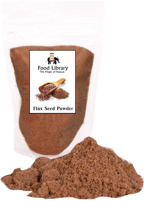FOOD LIBRARY THE MAGIC OF NATURE Authentic Exotic Aromatic Flavourful Indian Spices. (200 gm, Flaxseed Powder)(200 g)