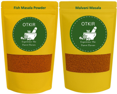 Otkir Home Made Fish Masala And Malvani Masala Powder Combo Pack- 50 Gram Each(2 x 50 g)