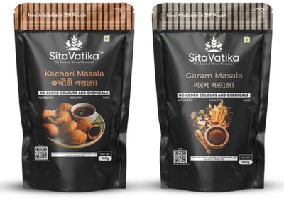 SITAVATIKA Combo Pack Garam Masala 100g And Kachori Masala 100g(2 x 100 g)