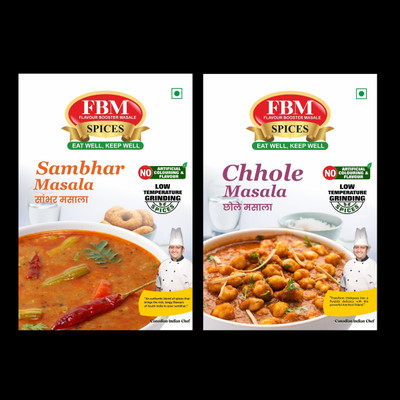 FBM Flavour Booster Masale FBM Sambhar Masala & Chhole Masala(2 x 50 g)
