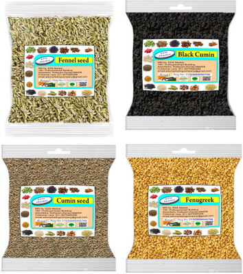 EDS Fennel, Cumin Seed, Fenugreek, Black Cumin(4 x 250 g)