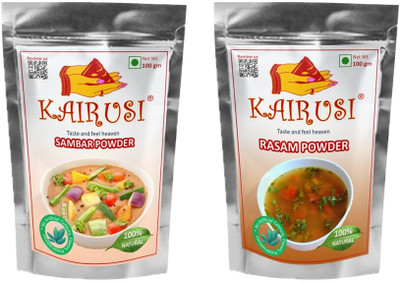 KAIRUSI Combo Pack Sambar Powder and Rasam Powder(2 x 100 g)