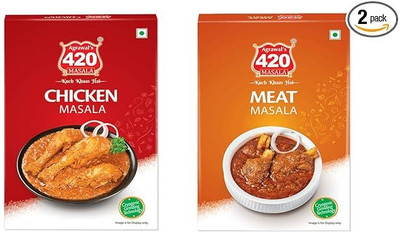 agrawal's 420 Chicken Masala and Meat Masala Combo (100gm Each)(2 x 100 g)