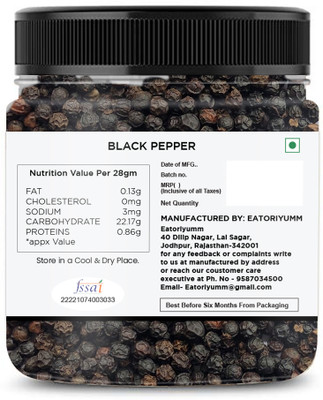 Eatoriyumm Bold Size | Black Pepper- Kali Mich(100 g)
