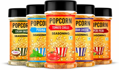 HARIBAS Pack of 5 Popcorn Seasoning Powder 50gm each(250 g)