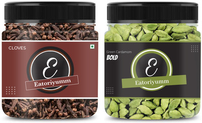 Eatoriyumm Spice Combo ( Clove 50g + Green Cardamom 50g )(2 x 50 g)
