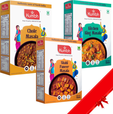 Kumbh Kitchen King / Chole / Shahi Panner Masala Combo Pack(3 x 100 g)