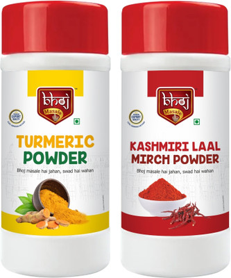 Bhoj Masale Turmeric & Kashmiri Lal Mirch Powder |No Artificial Flavor(2 x 450 g)