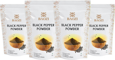 BAOZI Black Pepper Powder | Pack of 4(400 g)