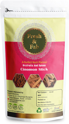 Fresh & Fab Masala Whole Cinnamon Stick (Dalchini)- 50 gm(50 g)