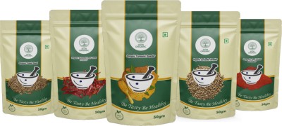 IKON Organic Everyday Kitchen Spices Combo Pack of 5|All-in-One-Organic Spices combo kit of 5(5 x 50 g)