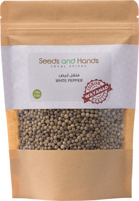 Seeds And Hands Wayanad White Pepper/Safed Mirch Whole(100 g)
