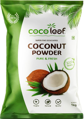 COCOLEAF Desiccated Coconut Powder Used In Bakery, Sweets Thai Food Curry (Pack of 1kg)(1 kg)