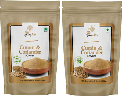 HM Spice Mix Coriander Cumin Powder 1kg (500g x 2)| Dhania Jeera Powder | Indian Masala(2 x 500 g)