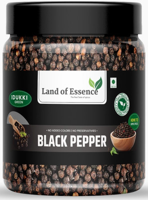 Land of Essence Black Pepper 100g | Whole Kaali Mirch | Preservative-Free | Bold & Aromatic(100 g)