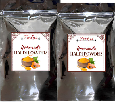 PERKAR FOODS Perkar Haldi Powder | Turmeric powder COMBO PACK OF 2| haldi 200gm+100gm(2 x 150 g)