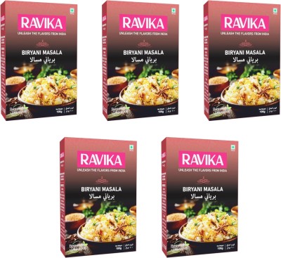 RAVIKA Biryani Masala powder Spices for Earthy Aroma & Rich Taste(5 x 100 g)