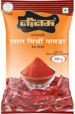 NEELAM Mirchi Delux | Premium Red Chilli Powder Pure & Natural Spices for Cooking(500 g)