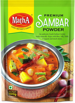 MathA Sambar Powder - No Added Preservatives - Authentic South Indian Rasam(2 x 50 g)