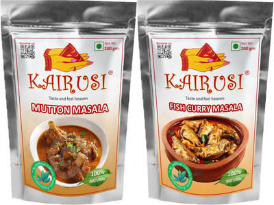 KAIRUSI Mutton Masala and Fish Curry Masala Combo Offer(2 x 200 g)