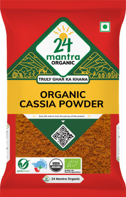 24 mantra ORGANIC Organic Cassia Powder/Cinnamon Powder/Dalchini Powder(100 g)