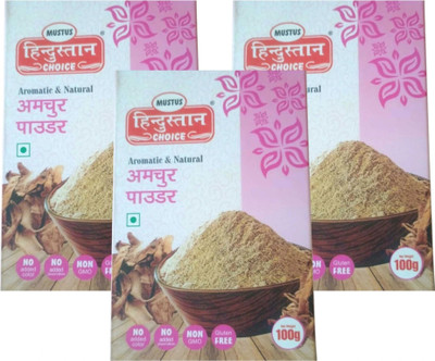 Mustus Hindustan choice Amchur (Dry Mango) Powder | Khatai Powder, Gluten Free & NO Preservatives(3 x 100 g)