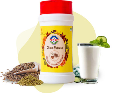 Pandit Pharmaceuticals Chaas Masala Powder: Pure buttermilk enhancer with coriander, cumin, and salts.(100 g)